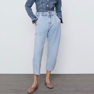 Zara Paperbag Baggy Jeans